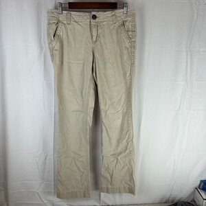 BKE Serena Bootcut Pants Khaki Women's Size 30L Cotton Blend Casual Utility